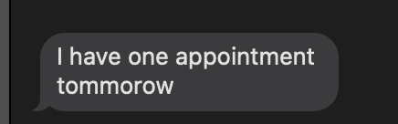 Client text: Another appointment booked