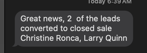 Client text: Christine Ronca + Larry Quinn